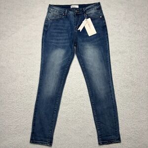 NWT Bamboo Blue Jeans Denim Pants Stretch Shaping Skinny Women's Size 7 (30x27)